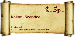 Kokas Szandra névjegykártya